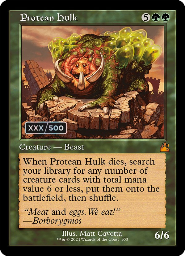 Protean Hulk (Retro) (Serialized) [Ravnica Remastered] | Exor Games New Glasgow