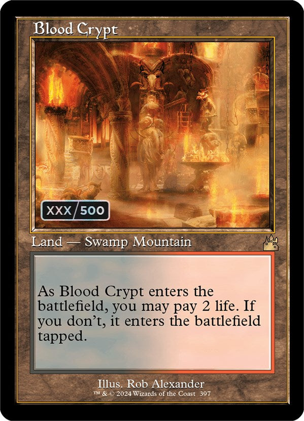 Blood Crypt (Retro) (Serialized) [Ravnica Remastered] | Exor Games New Glasgow