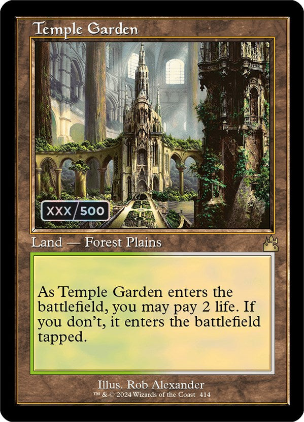 Temple Garden (Retro) (Serialized) [Ravnica Remastered] | Exor Games New Glasgow