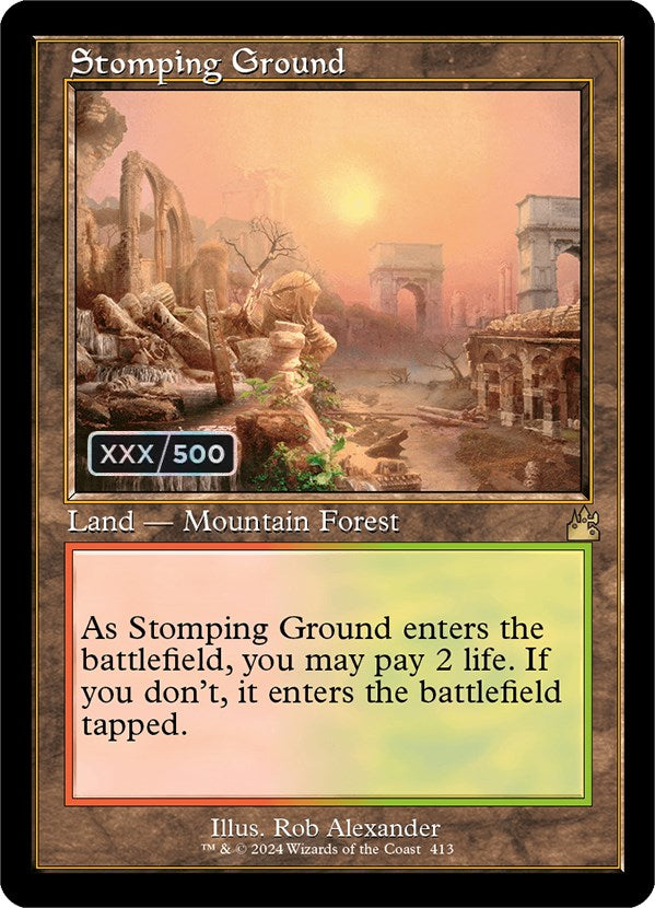 Stomping Ground (Retro) (Serialized) [Ravnica Remastered] | Exor Games New Glasgow