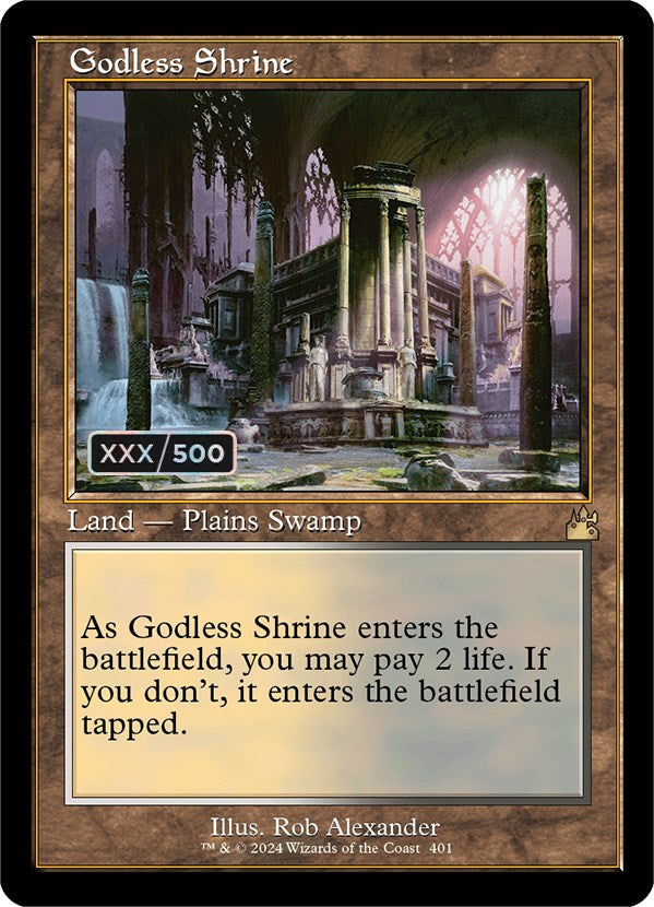 Godless Shrine (Retro) (Serialized) [Ravnica Remastered] | Exor Games New Glasgow