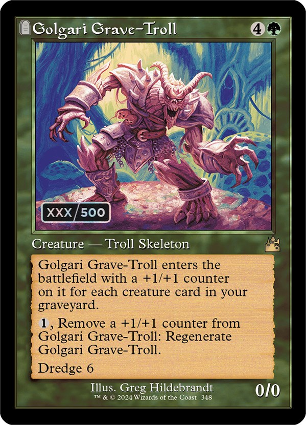 Golgari Grave-Troll (Retro) (Serialized) [Ravnica Remastered] | Exor Games New Glasgow