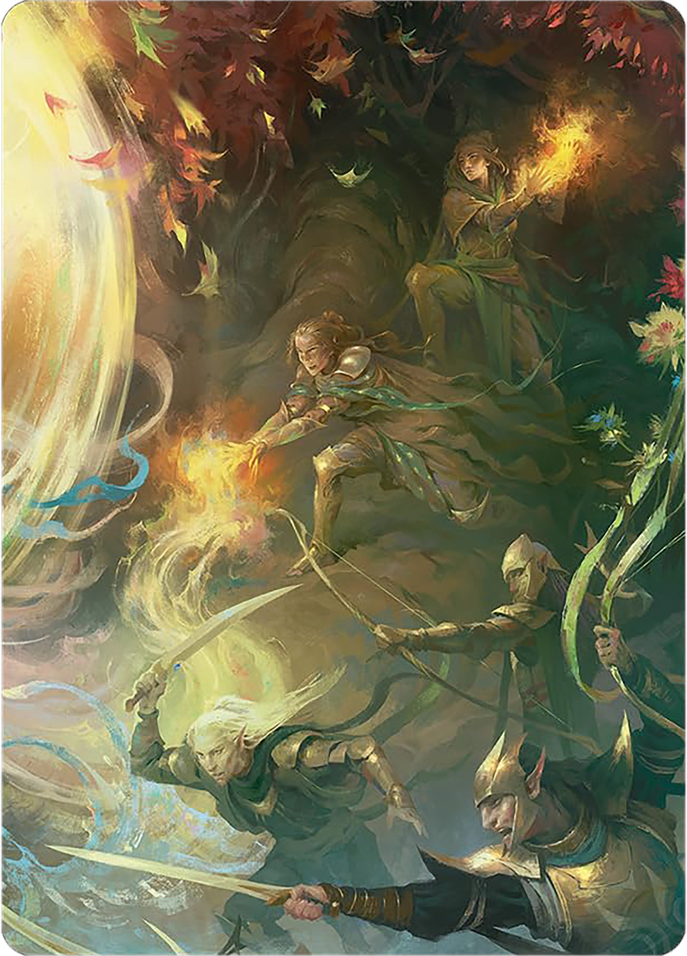 Rally the Galadhrim Art Card [The Lord of the Rings: Tales of Middle-earth Art Series] | Exor Games New Glasgow