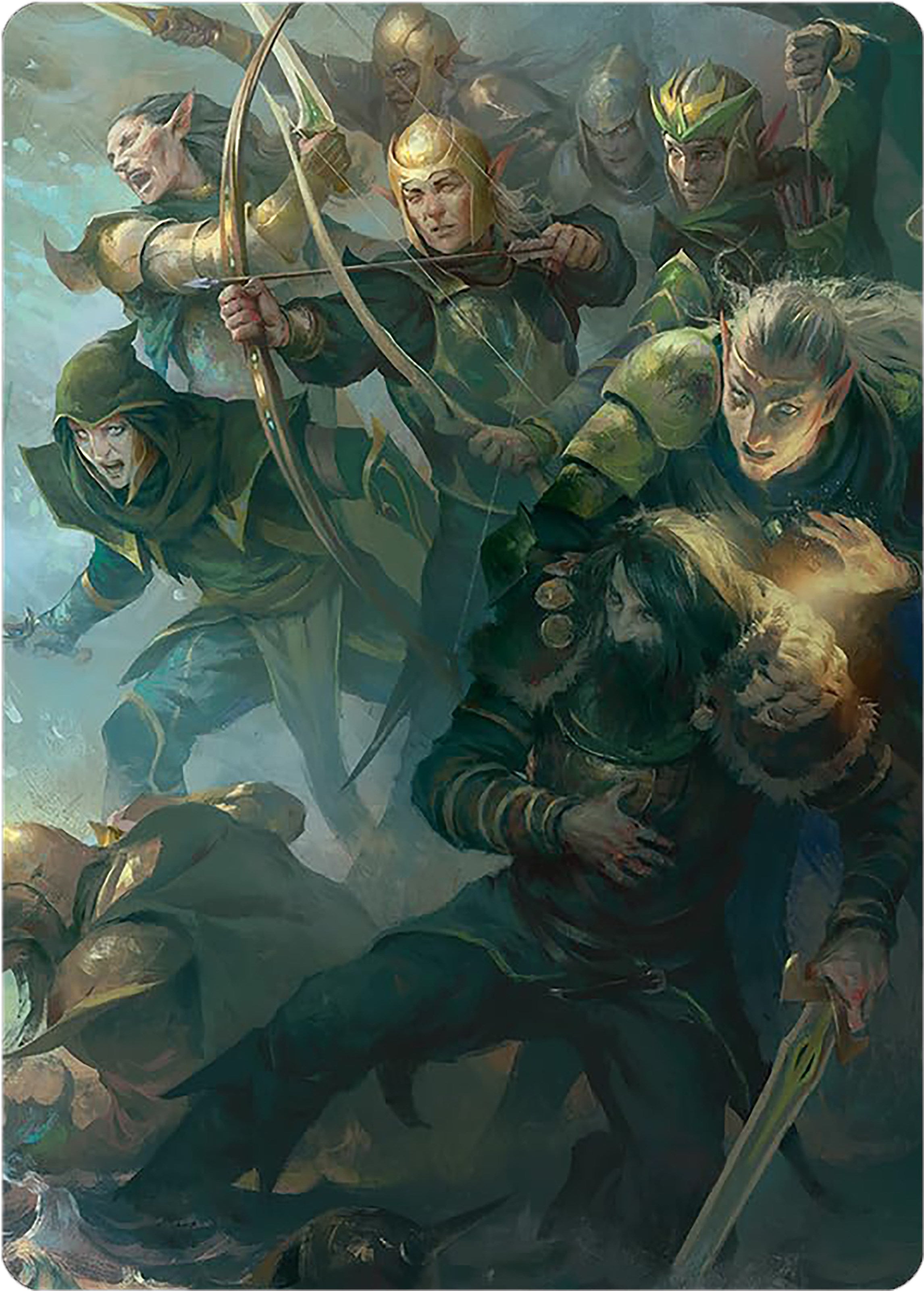 Galadhrim Brigade Art Card [The Lord of the Rings: Tales of Middle-earth Art Series] | Exor Games New Glasgow