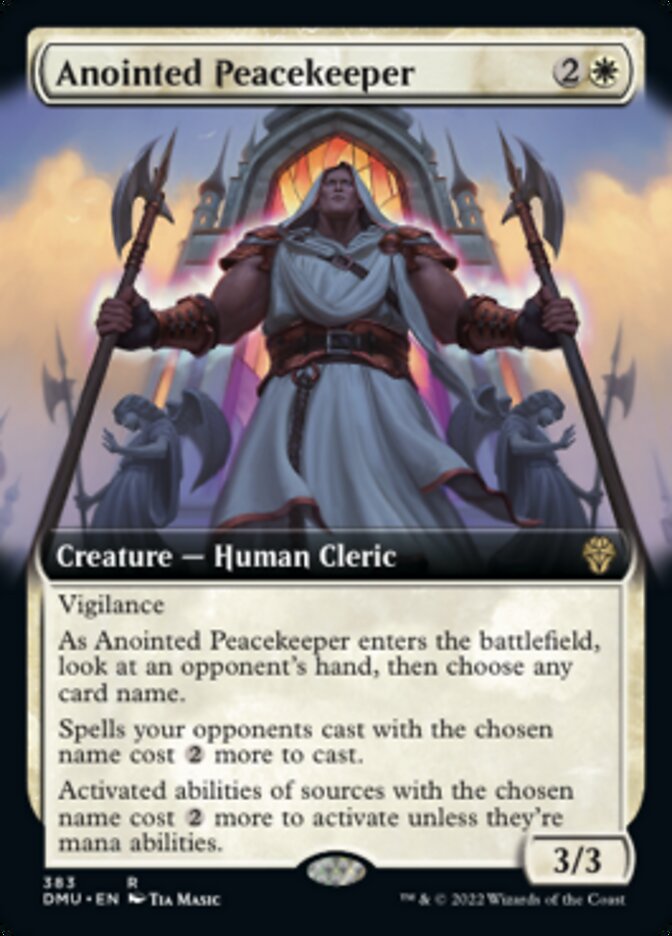 Anointed Peacekeeper (Extended Art) [Dominaria United] | Exor Games New Glasgow