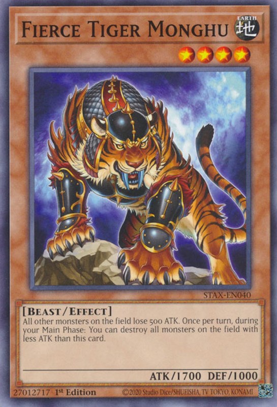 Fierce Tiger Monghu [STAX-EN040] Common | Exor Games New Glasgow