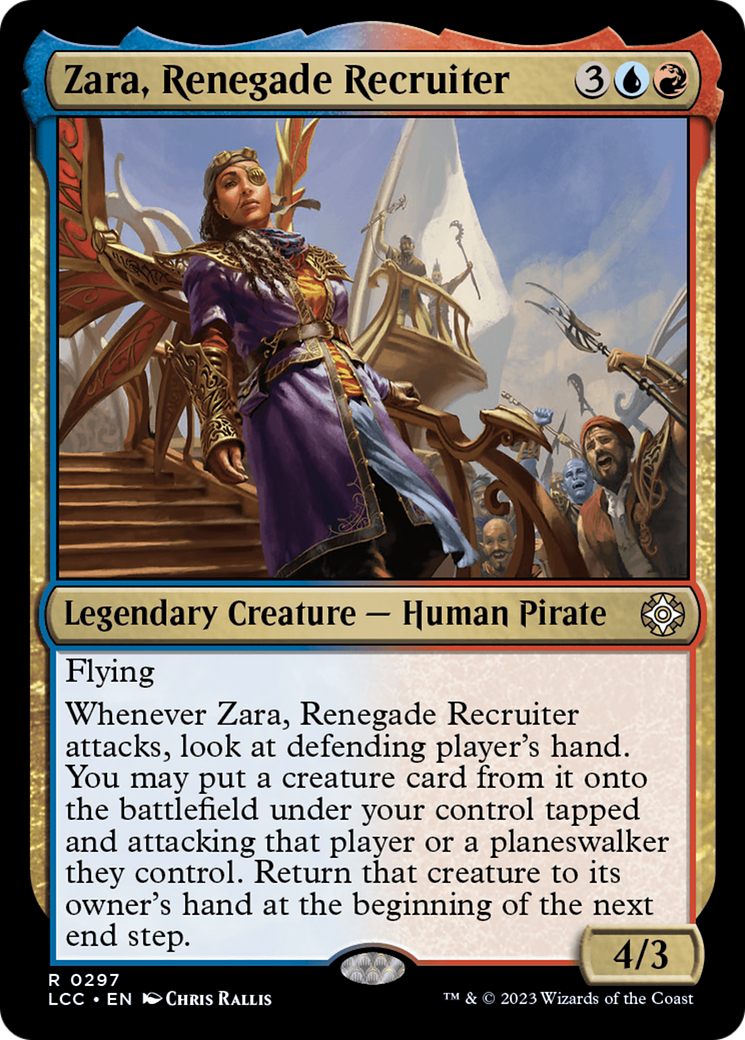 Zara, Renegade Recruiter [The Lost Caverns of Ixalan Commander] | Exor Games New Glasgow