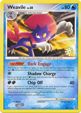 Weavile (40/132) [Countdown Calendar Promos] | Exor Games New Glasgow