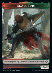 Soldier // Stangg Twin Double-sided Token [Dominaria United Tokens] | Exor Games New Glasgow