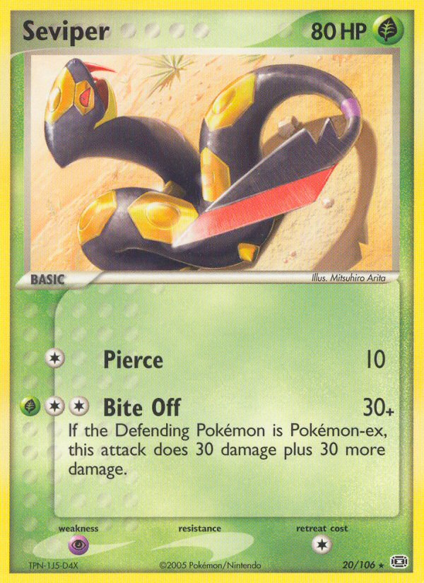 Seviper (20/106) [EX: Emerald] | Exor Games New Glasgow