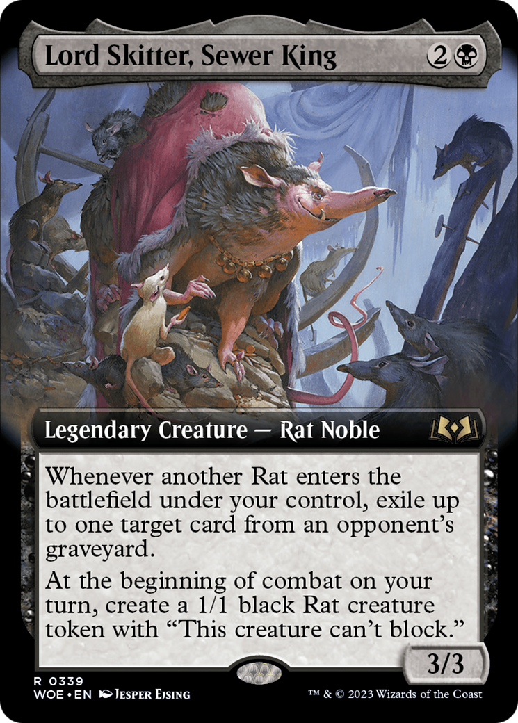 Lord Skitter, Sewer King (Extended Art) [Wilds of Eldraine] | Exor Games New Glasgow