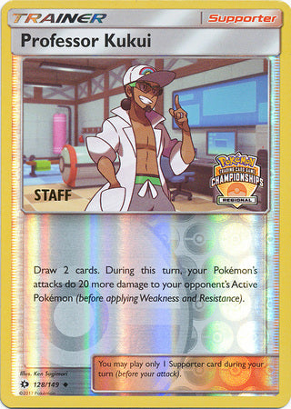 Professor Kukui (128/149) (Regional Championship Promo Staff) [Sun & Moon: Base Set] | Exor Games New Glasgow