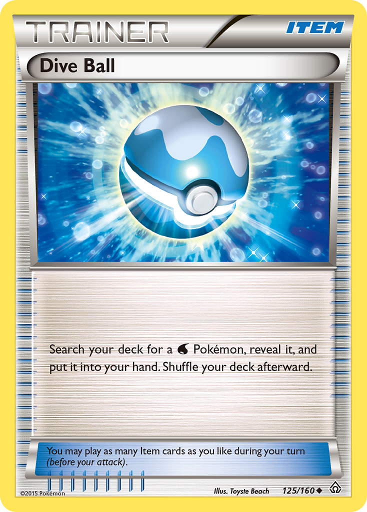 Dive Ball (125/160) [XY: Primal Clash] | Exor Games New Glasgow