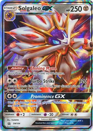 Solgaleo GX (SM104) (Jumbo Card) [Sun & Moon: Black Star Promos] | Exor Games New Glasgow