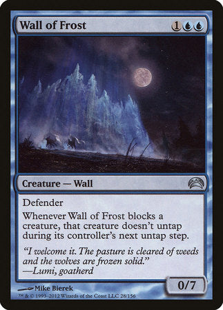 Wall of Frost [Planechase 2012] | Exor Games New Glasgow