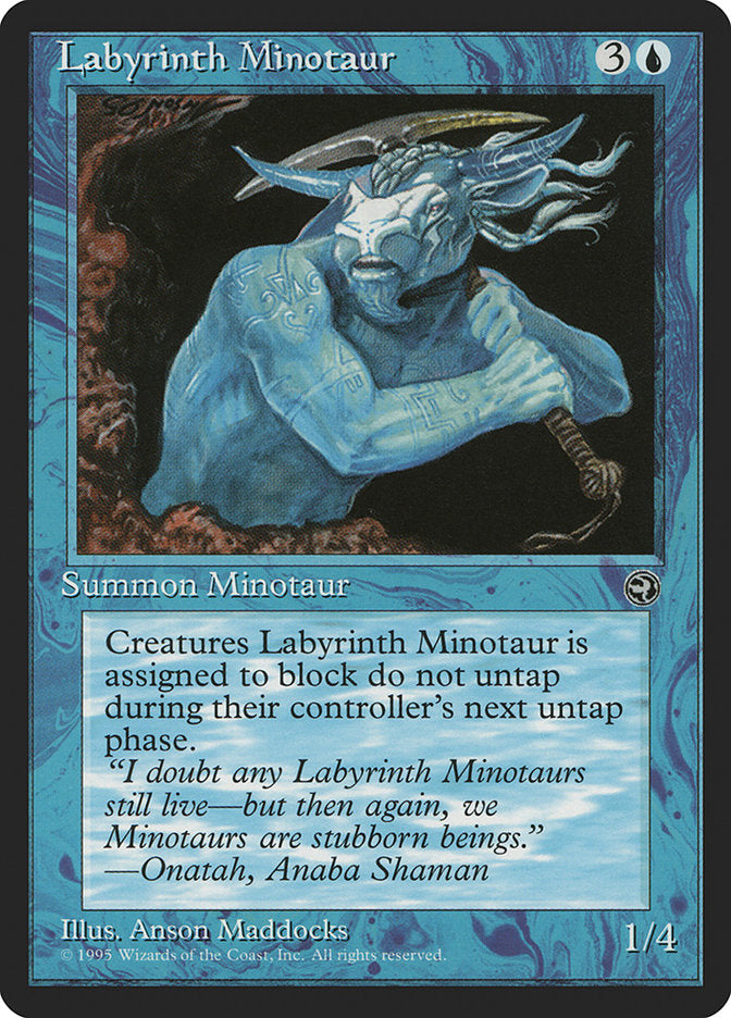 Labyrinth Minotaur (Onatah Flavor Text) [Homelands] | Exor Games New Glasgow