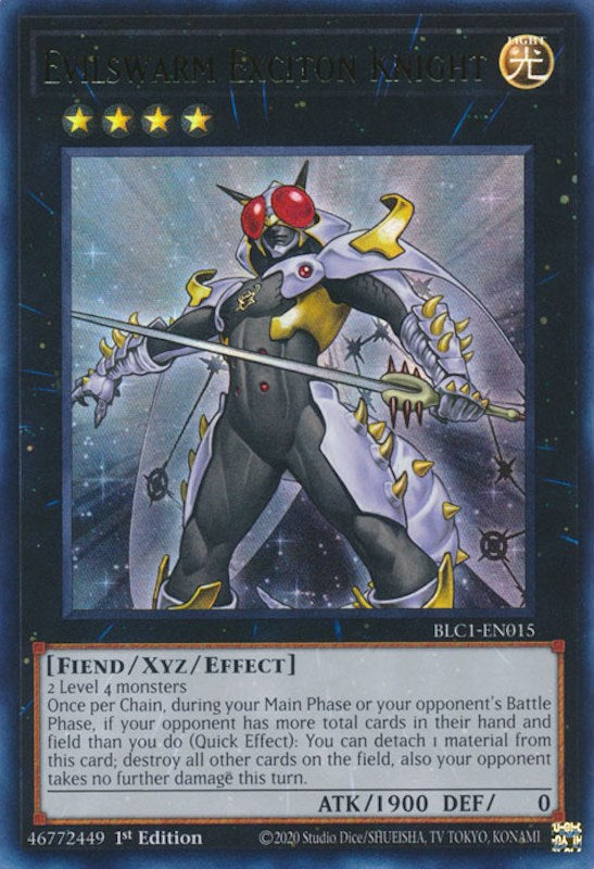 Evilswarm Exciton Knight [BLC1-EN015] Ultra Rare | Exor Games New Glasgow