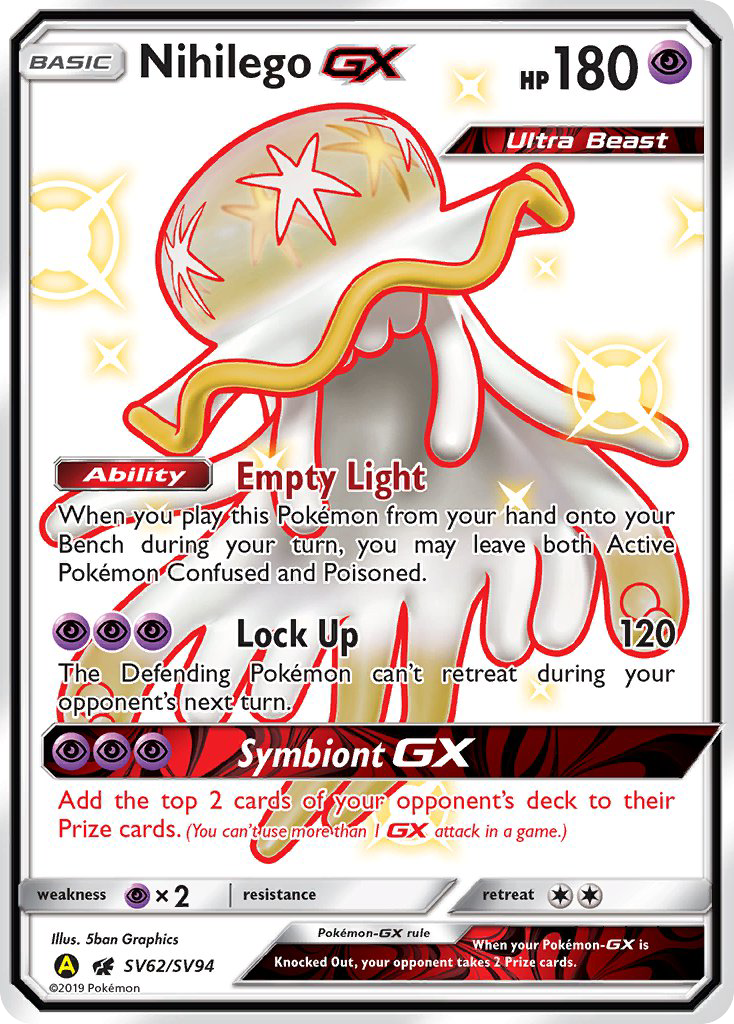 Nihilego GX (SV62/SV94) [Sun & Moon: Hidden Fates - Shiny Vault] | Exor Games New Glasgow