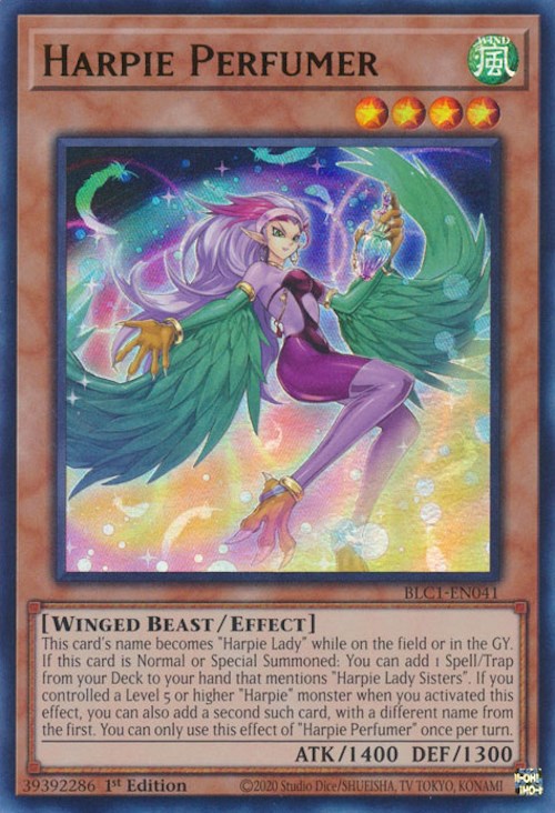 Harpie Perfumer [BLC1-EN041] Ultra Rare | Exor Games New Glasgow