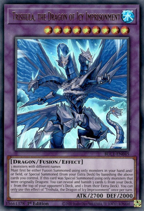 Trishula, the Dragon of Icy Imprisonment [BLC1-EN045] Ultra Rare | Exor Games New Glasgow