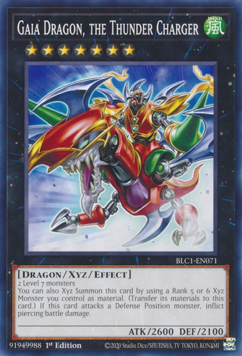 Gaia Dragon, the Thunder Charger [BLC1-EN071] Common | Exor Games New Glasgow