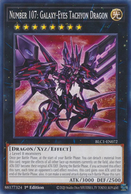 Number 107: Galaxy-Eyes Tachyon Dragon [BLC1-EN072] Common | Exor Games New Glasgow