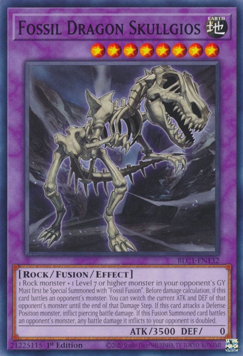 Fossil Dragon Skullgios [BLC1-EN132] Common | Exor Games New Glasgow