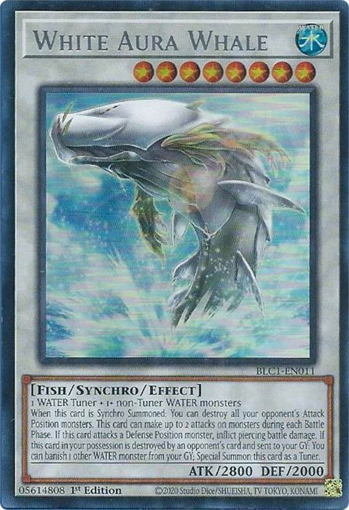 White Aura Whale (Silver) [BLC1-EN011] Ultra Rare | Exor Games New Glasgow