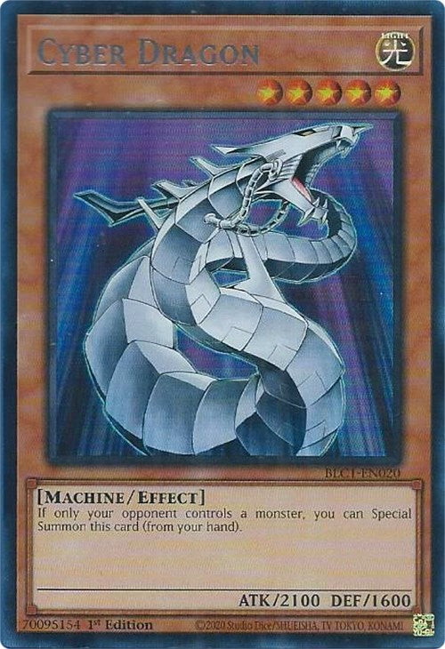 Cyber Dragon (Silver) [BLC1-EN020] Ultra Rare | Exor Games New Glasgow