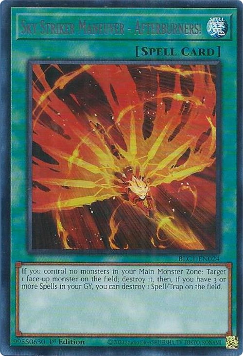 Sky Striker Maneuver - Afterburners! (Silver) [BLC1-EN024] Ultra Rare | Exor Games New Glasgow