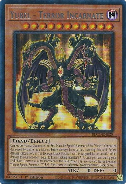 Yubel - Terror Incarnate (Silver) [BLC1-EN028] Ultra Rare | Exor Games New Glasgow