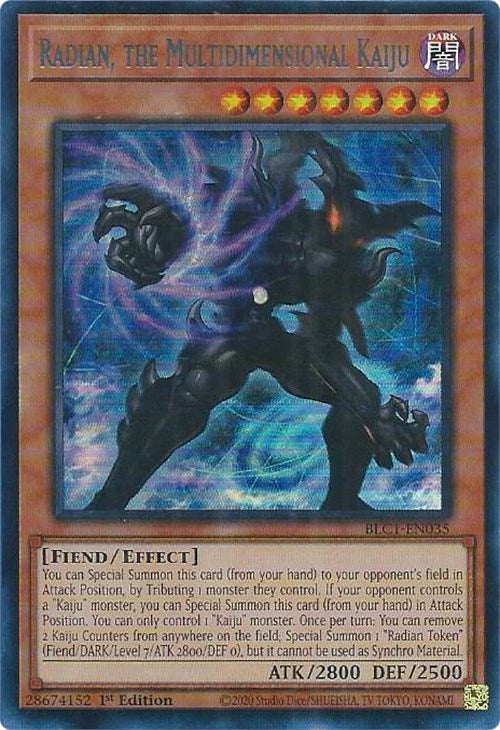 Radian, the Multidimensional Kaiju (Silver) [BLC1-EN035] Ultra Rare | Exor Games New Glasgow