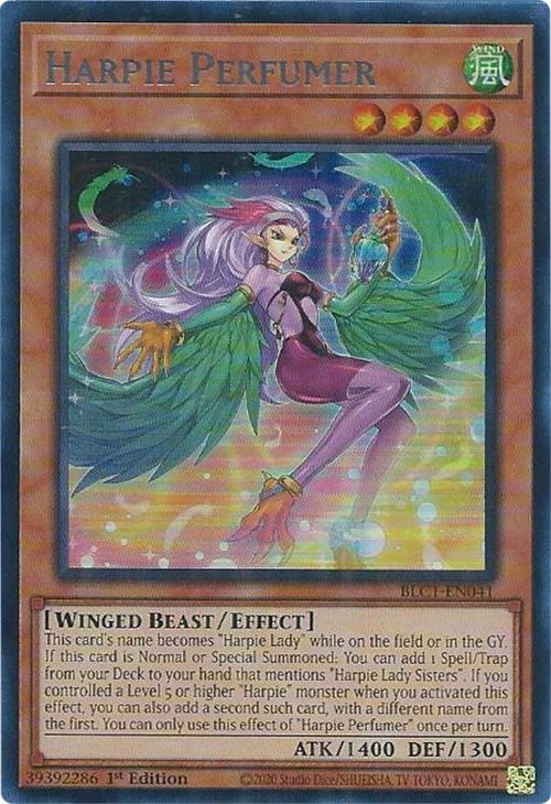 Harpie Perfumer (Silver) [BLC1-EN041] Ultra Rare | Exor Games New Glasgow