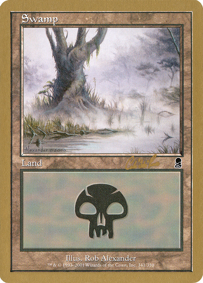 Swamp (cr341) (Carlos Romao) [World Championship Decks 2002] | Exor Games New Glasgow