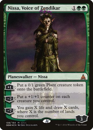 Nissa, Voice of Zendikar SDCC 2016 EXCLUSIVE [San Diego Comic-Con 2016] | Exor Games New Glasgow