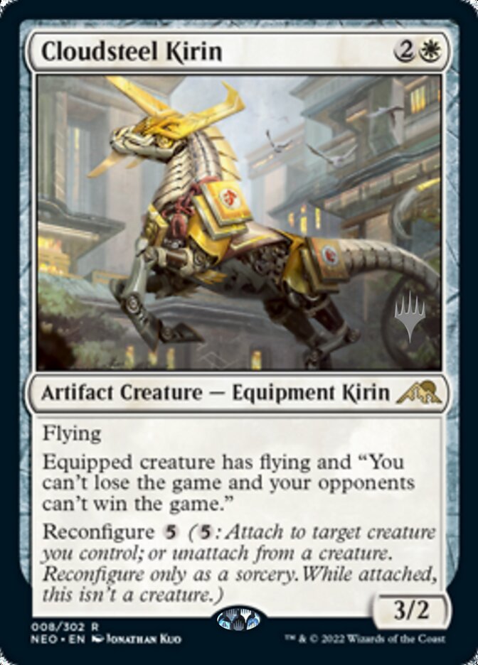 Cloudsteel Kirin (Promo Pack) [Kamigawa: Neon Dynasty Promos] | Exor Games New Glasgow