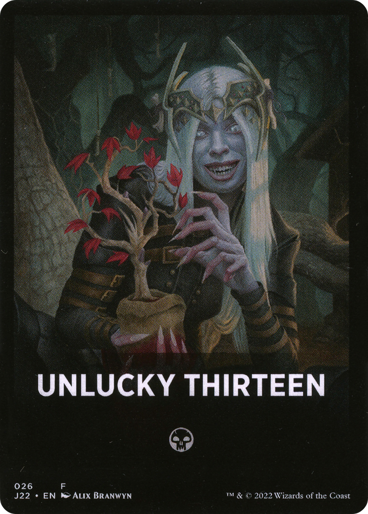 Unlucky Thirteen Theme Card [Jumpstart 2022 Front Cards] | Exor Games New Glasgow