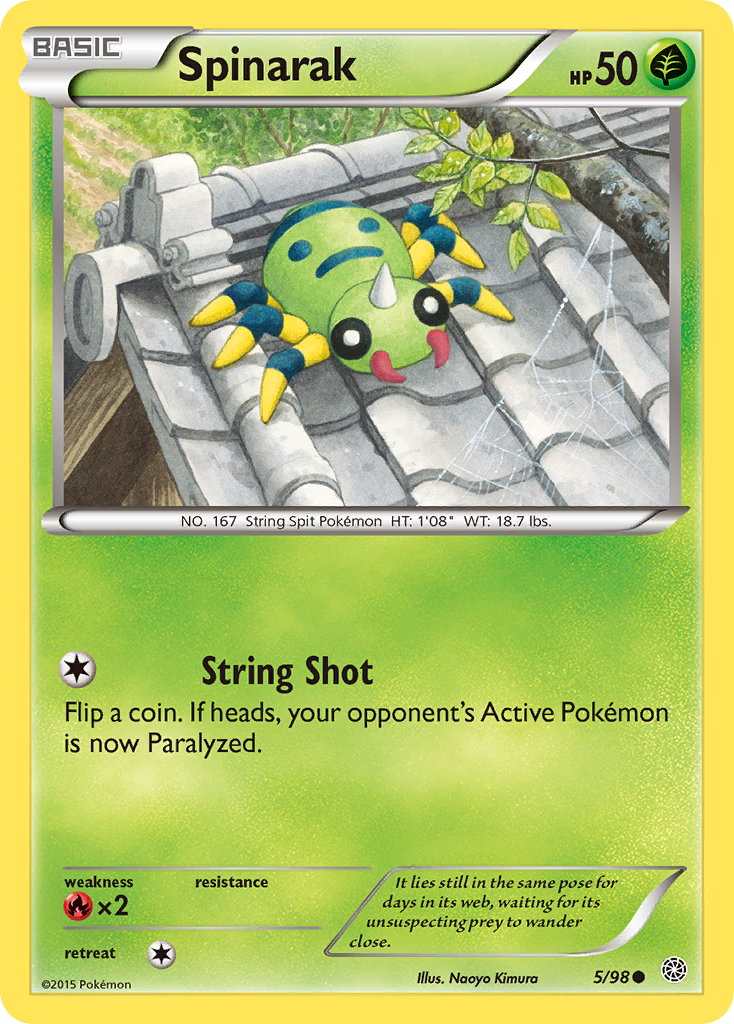 Spinarak (5/98) [XY: Ancient Origins] | Exor Games New Glasgow