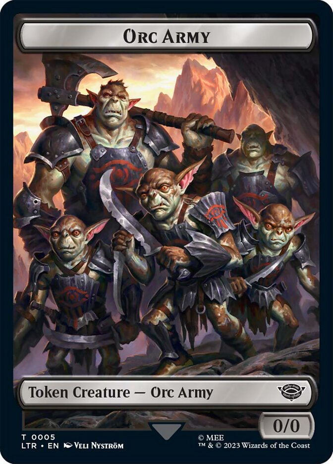 Orc Army Token (05) [The Lord of the Rings: Tales of Middle-Earth Tokens] | Exor Games New Glasgow