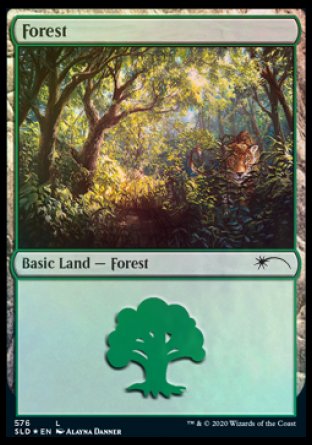 Forest (Cats) (576) [Secret Lair Drop Promos] | Exor Games New Glasgow