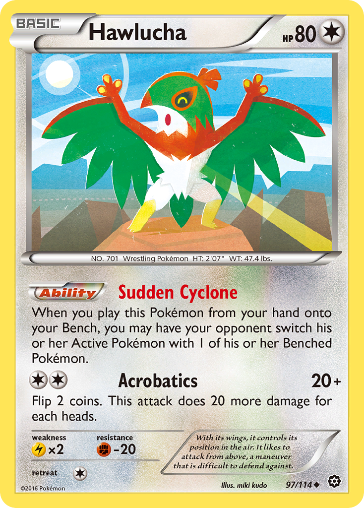 Hawlucha (97/114) [XY: Steam Siege] | Exor Games New Glasgow