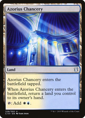 Azorius Chancery [Commander 2019] | Exor Games New Glasgow