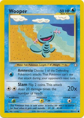 Wooper (82/111) [Neo Genesis Unlimited] | Exor Games New Glasgow