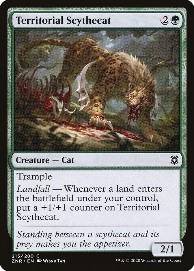 Territorial Scythecat [Zendikar Rising] | Exor Games New Glasgow