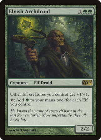 Elvish Archdruid [Magic 2010] | Exor Games New Glasgow