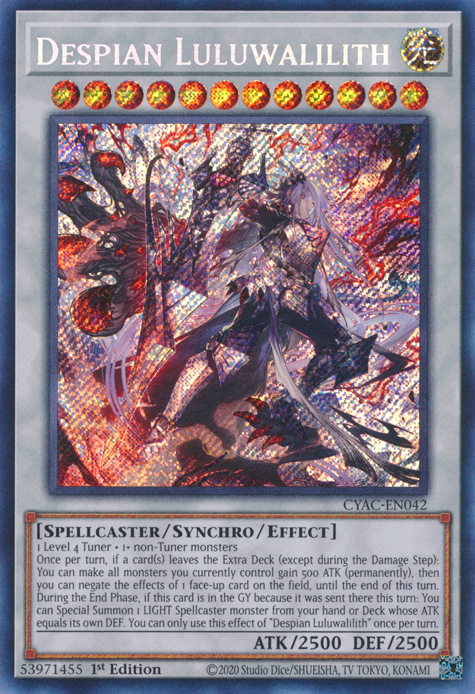 Despian Luluwalilith [CYAC-EN042] Secret Rare | Exor Games New Glasgow