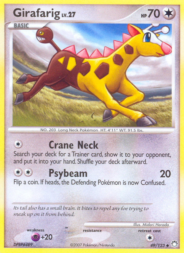 Girafarig (49/123) [Diamond & Pearl: Mysterious Treasures] | Exor Games New Glasgow