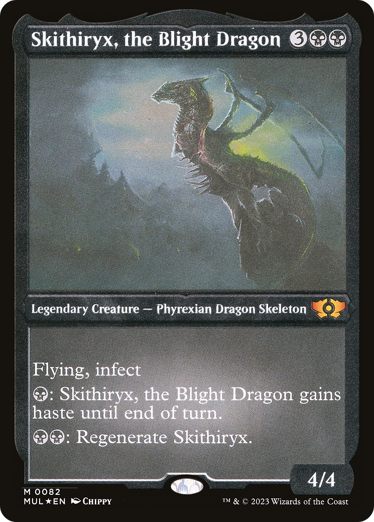 Skithiryx, the Blight Dragon (Foil Etched) [Multiverse Legends] | Exor Games New Glasgow