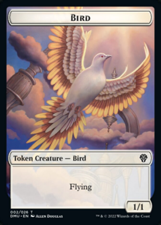 Bird (002) // Stangg Twin Double-sided Token [Dominaria United Tokens] | Exor Games New Glasgow
