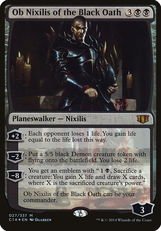 Ob Nixilis of the Black Oath (Commander 2014) [Commander 2014 Oversized] | Exor Games New Glasgow